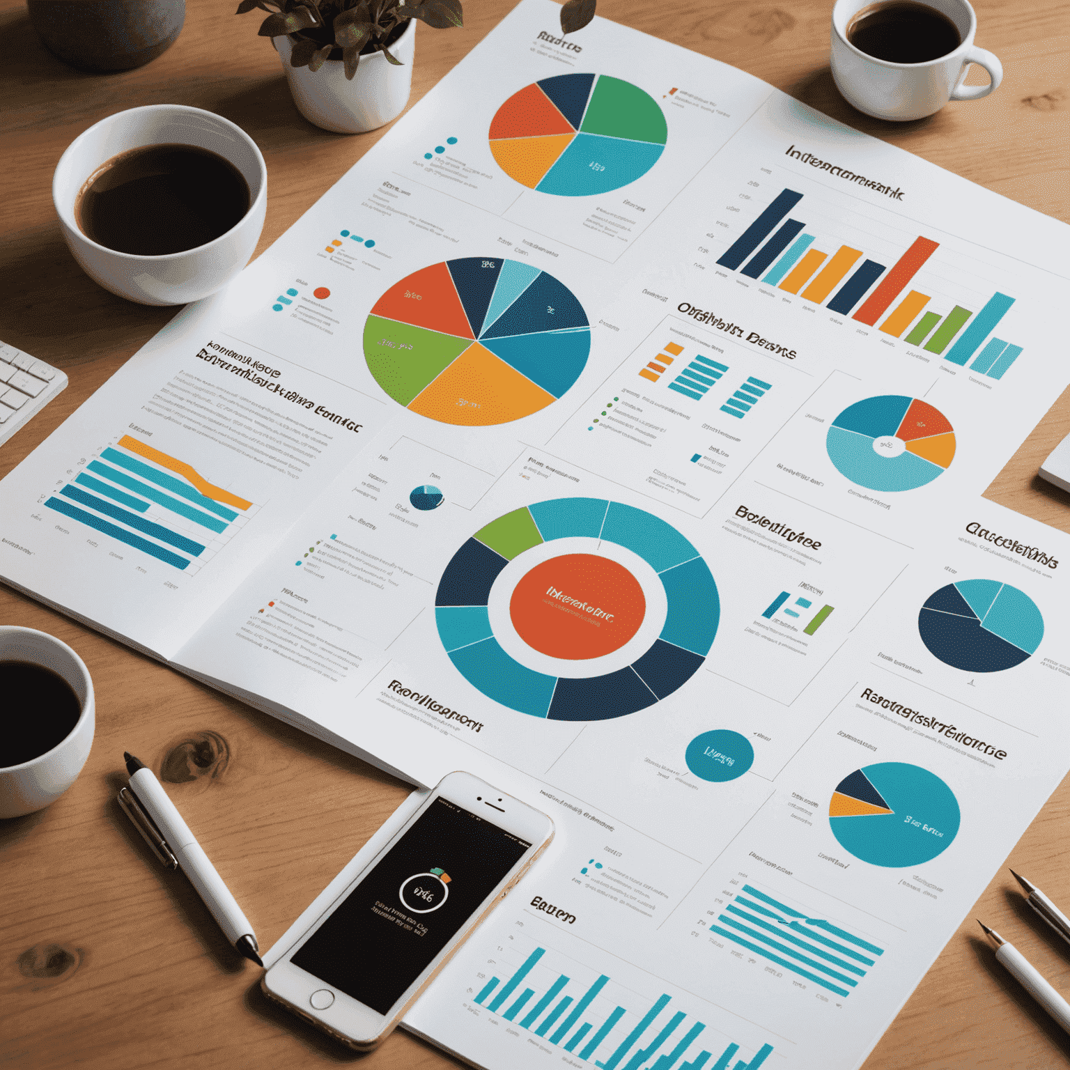 Imagen que muestra una colección de elementos visuales como infografías, gráficos y fotos impactantes